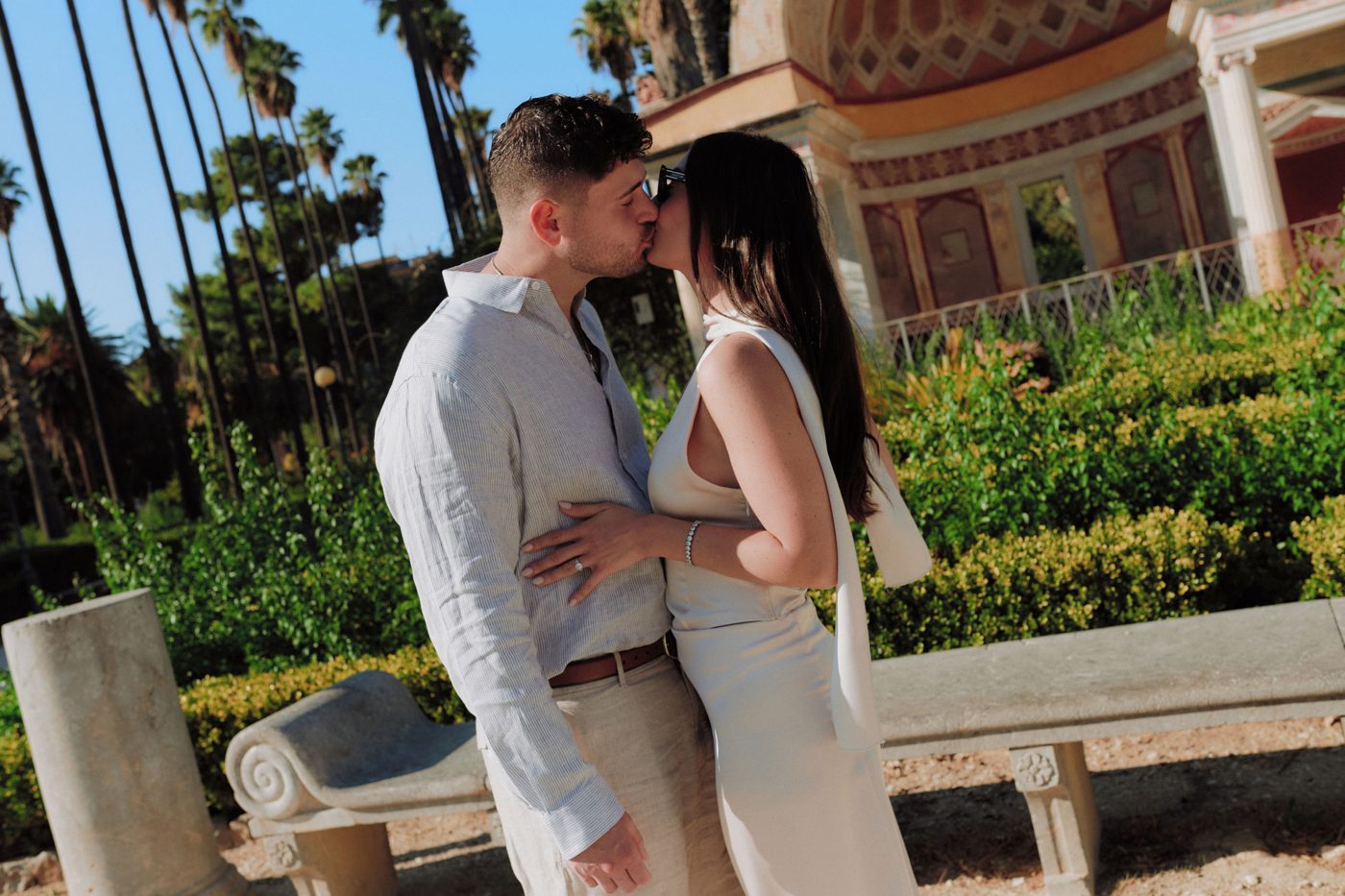 Engagement photo of the couple in Palermo, 14